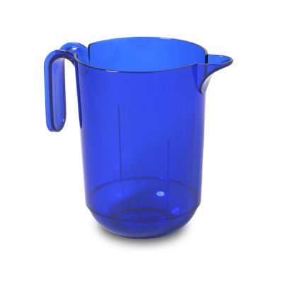 6275 – PICHET ROND CARGO 1,5 L BLEU TRANSLUCIDE