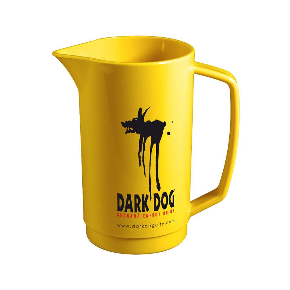 6287 – PICHET ROND ANSE FERMÉE 0,70 L JAUNE DARK DOG