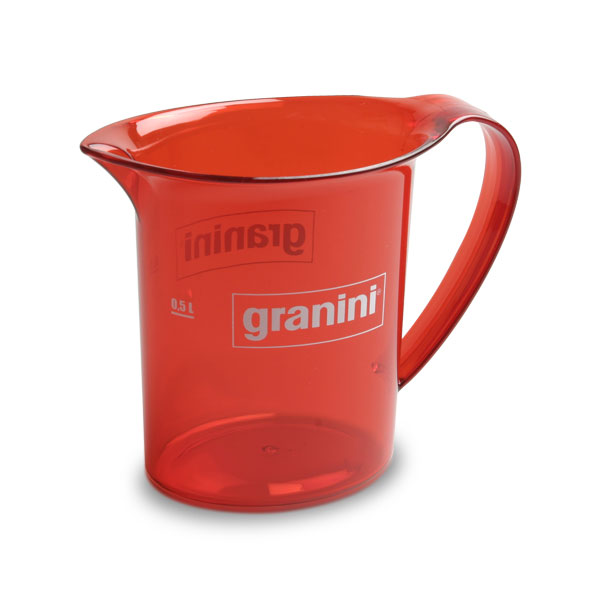 6289 – PICHET OVALE 0,75 L ROUGE TRANSPARENT GRANINI