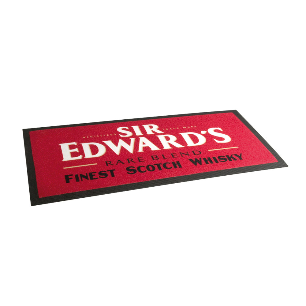 TAPIS DE BAR SUR MESURE ROUGE SIR EDWARDS