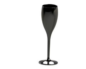 Flûte à champagne noire personnalisable